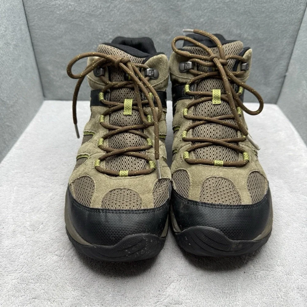 Merrell Outmost Mid Vent Waterproof Hiking Shoes Brown Men's Size 9.5 J09523